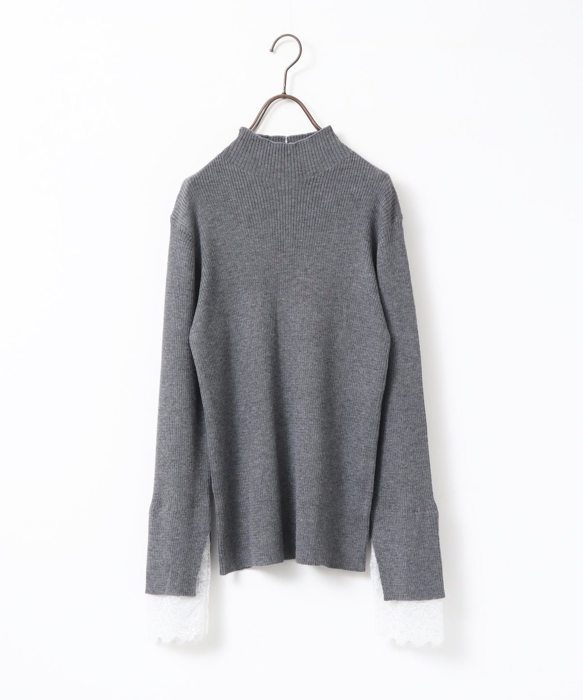 LACE-TRIMMED DOCKING KNIT