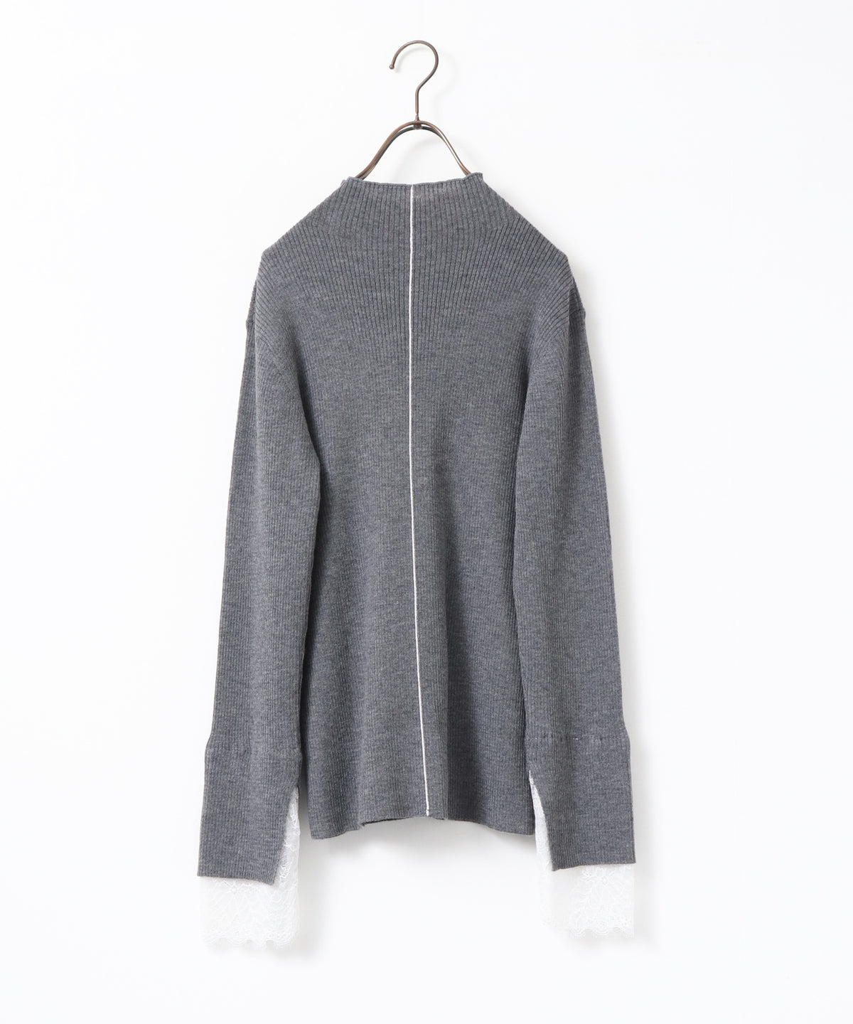 LACE-TRIMMED DOCKING KNIT