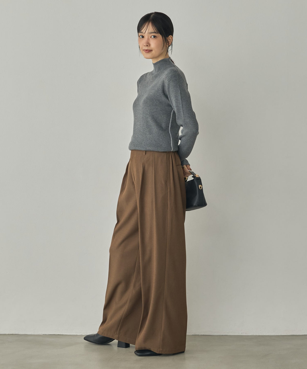 STRIPED WOOL-BLEND KNIT