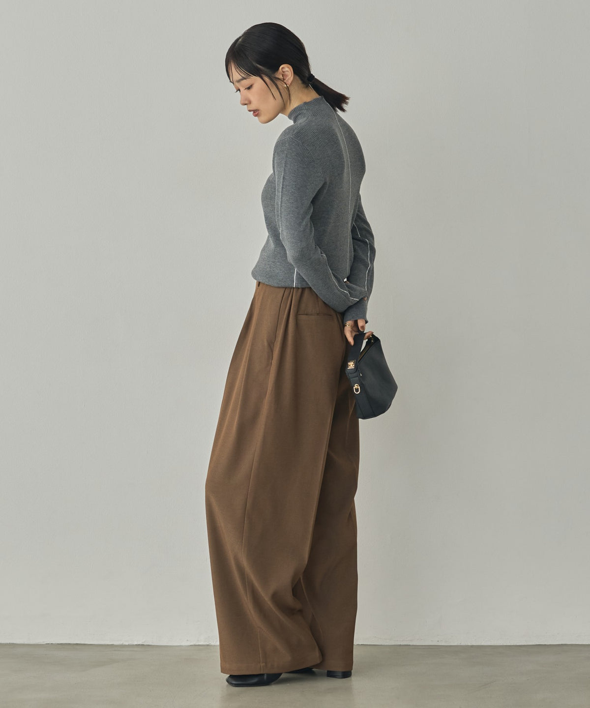 STRIPED WOOL-BLEND KNIT