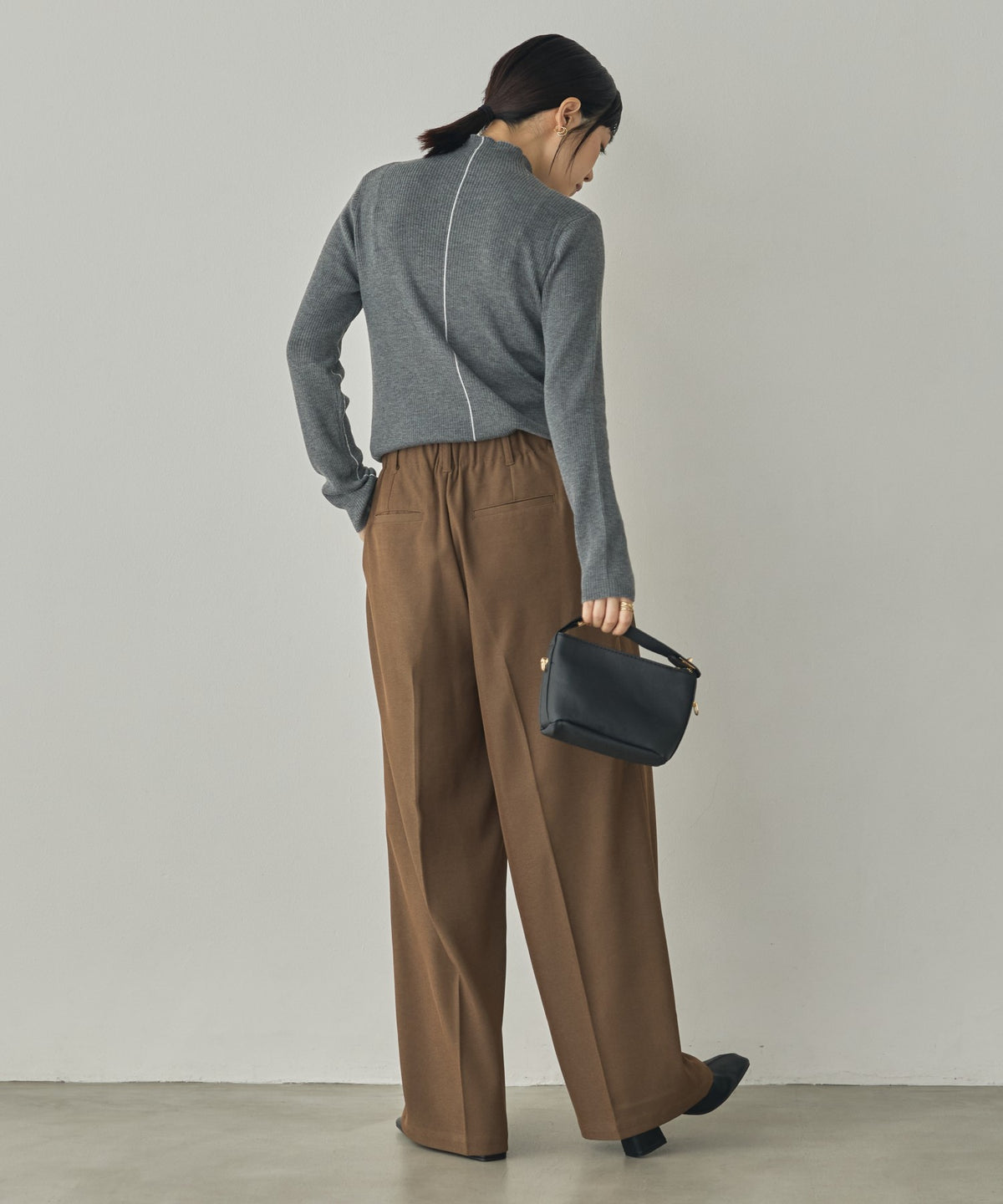 STRIPED WOOL-BLEND KNIT