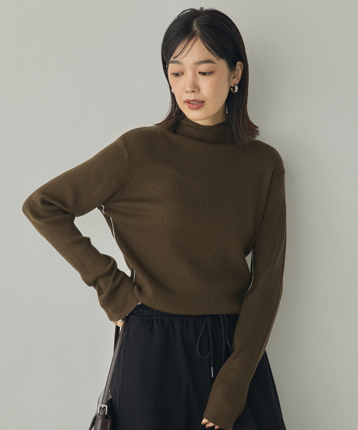 STRIPED WOOL-BLEND KNIT