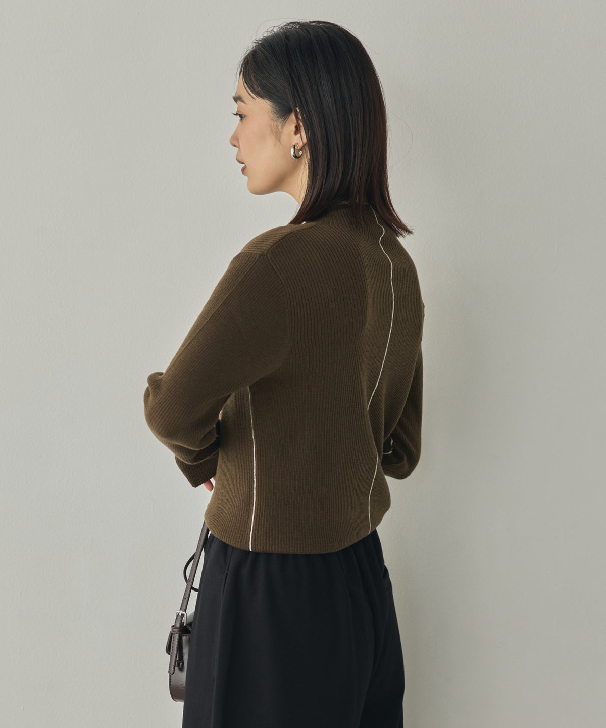 STRIPED WOOL-BLEND KNIT