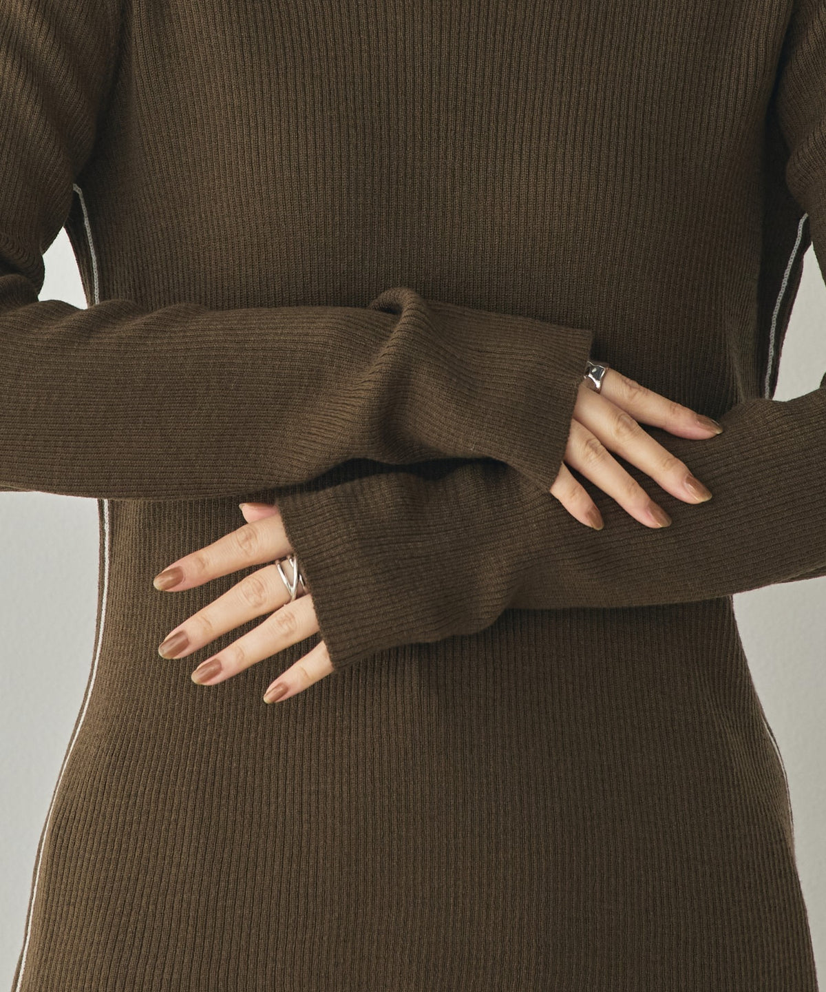 STRIPED WOOL-BLEND KNIT
