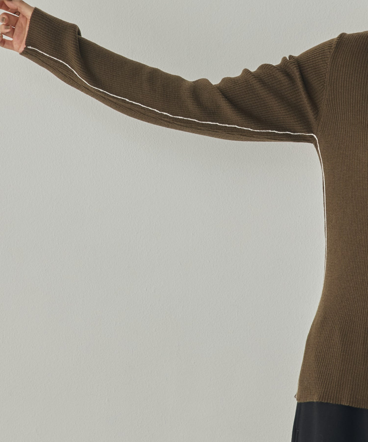 STRIPED WOOL-BLEND KNIT