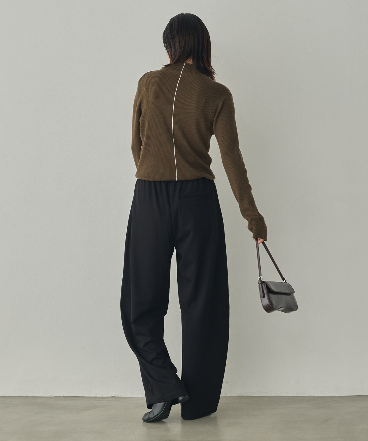 STRIPED WOOL-BLEND KNIT