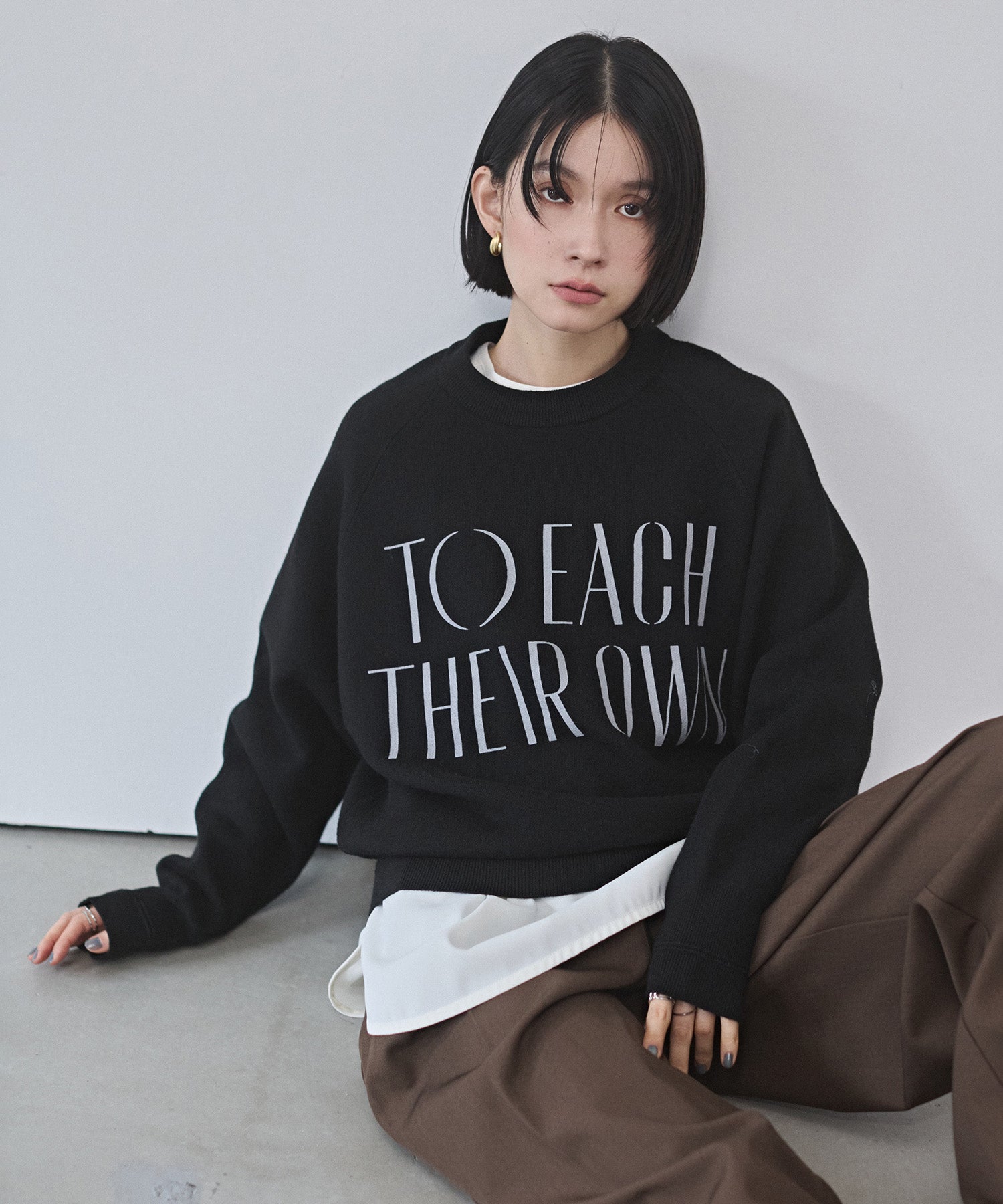 [LIMITED] SWEAT LIKE LOGO KNIT