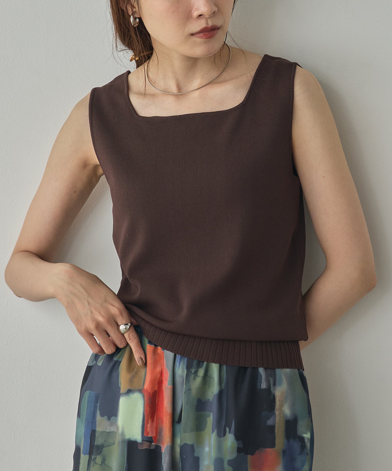 REVERSIBLE 2-WAY KNIT TANK TOP