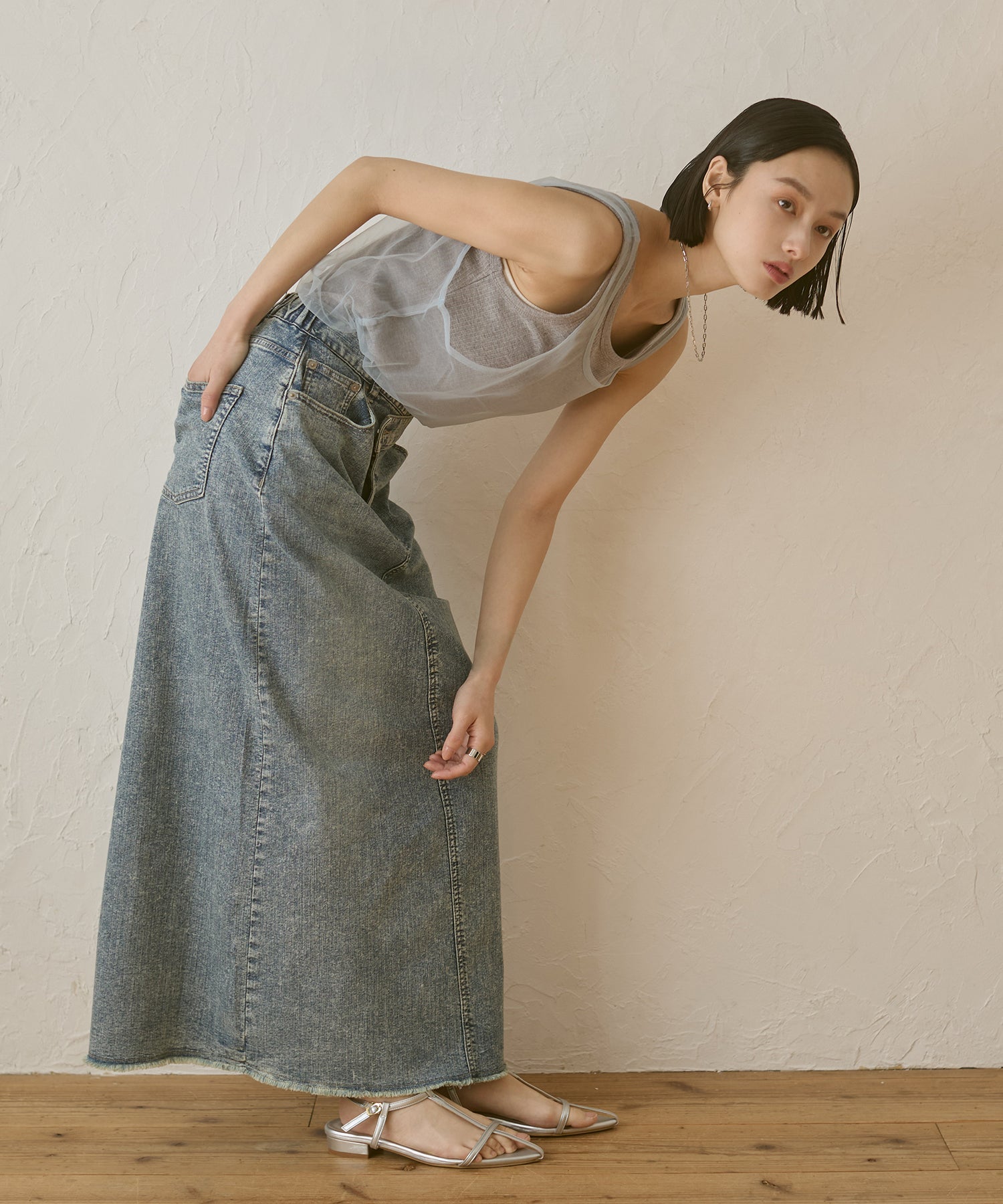 TULLE LAYERED TANK TOP