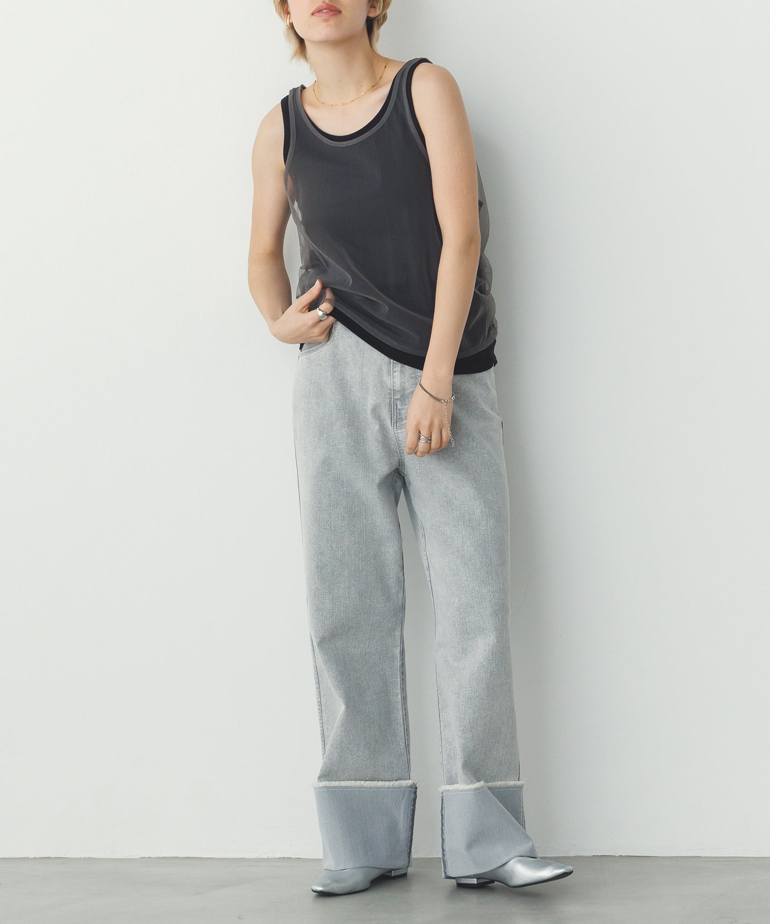 TULLE LAYERED TANK TOP