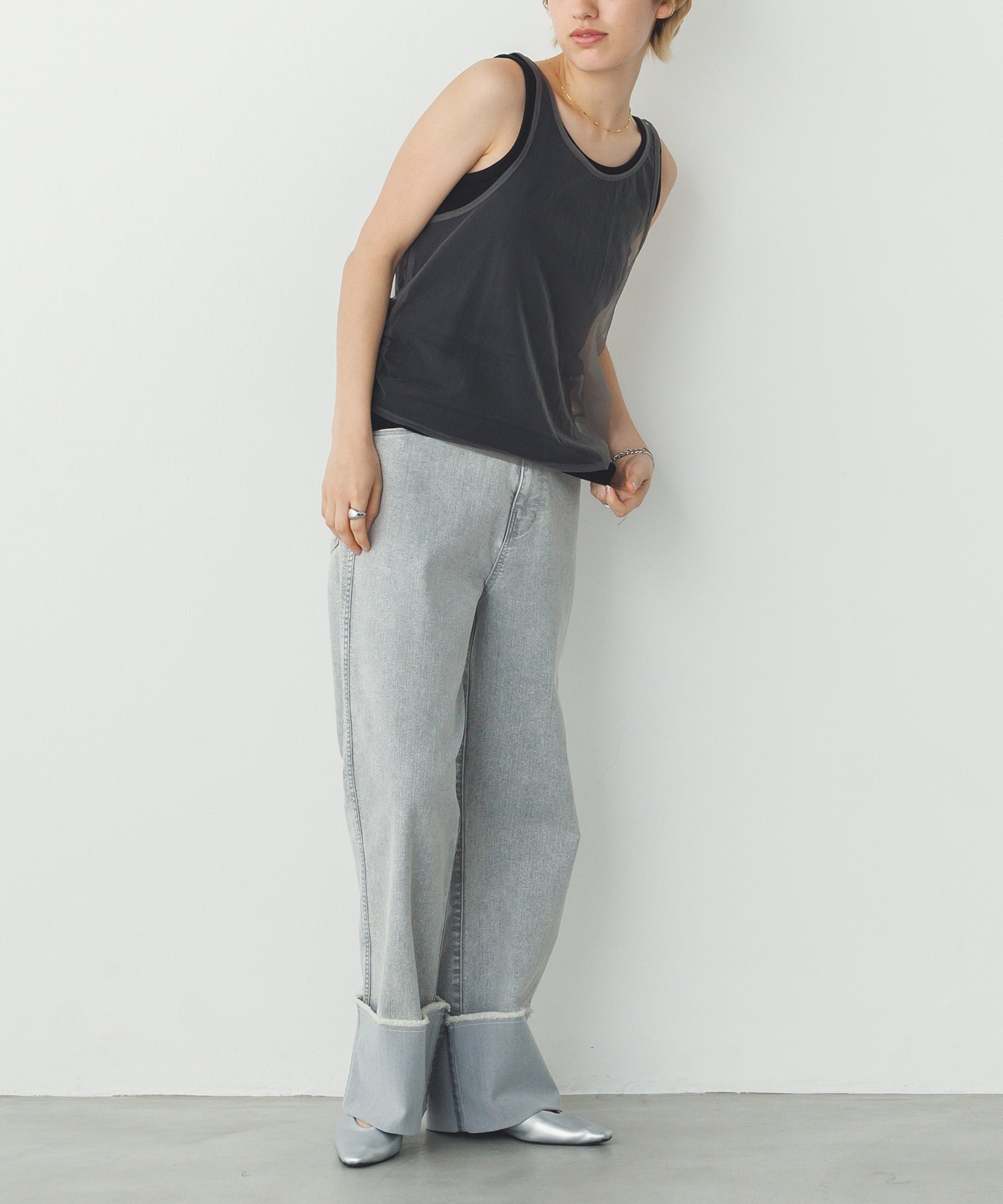 TULLE LAYERED TANK TOP