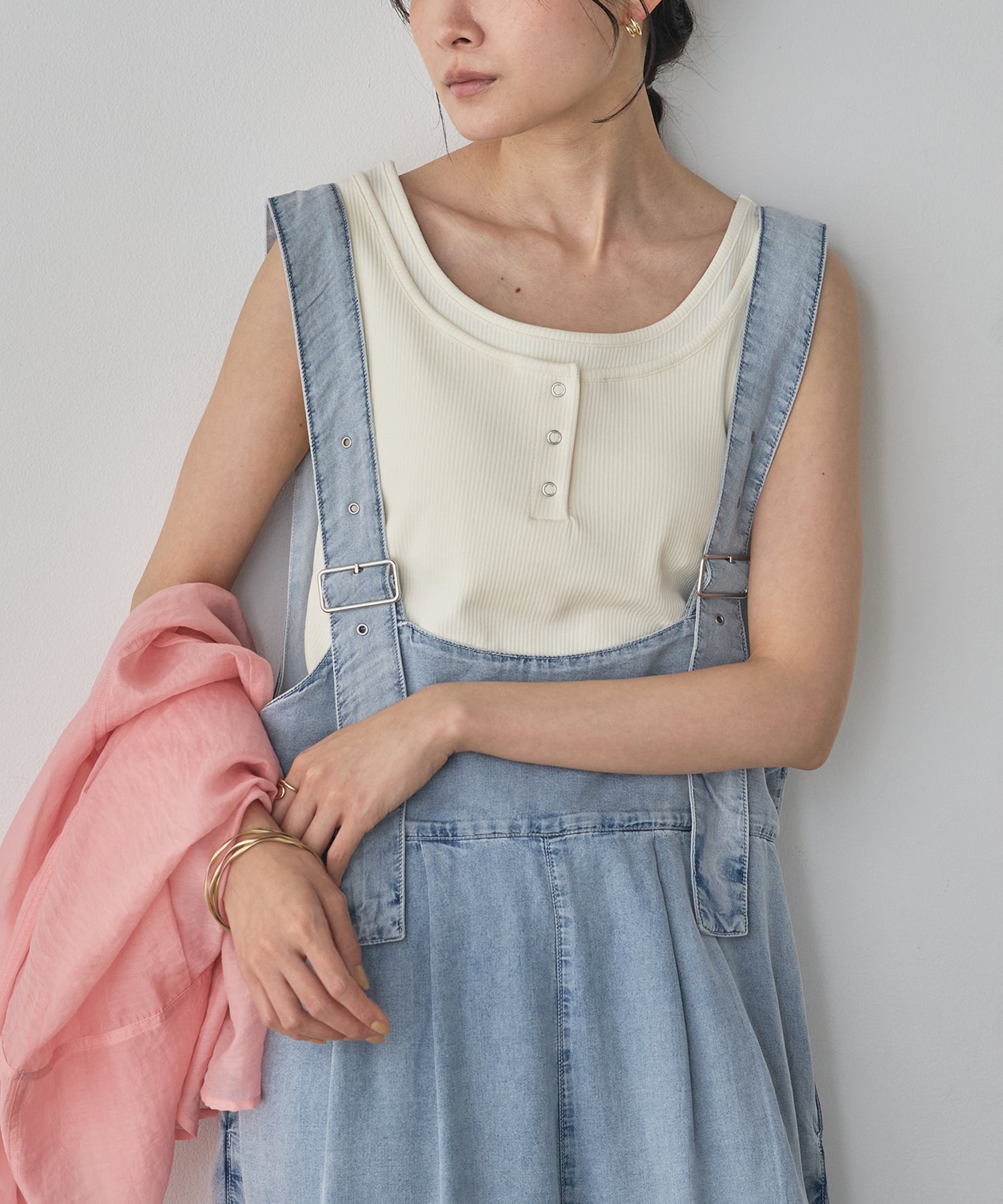 LAYERED RIBBED TANK TOP
