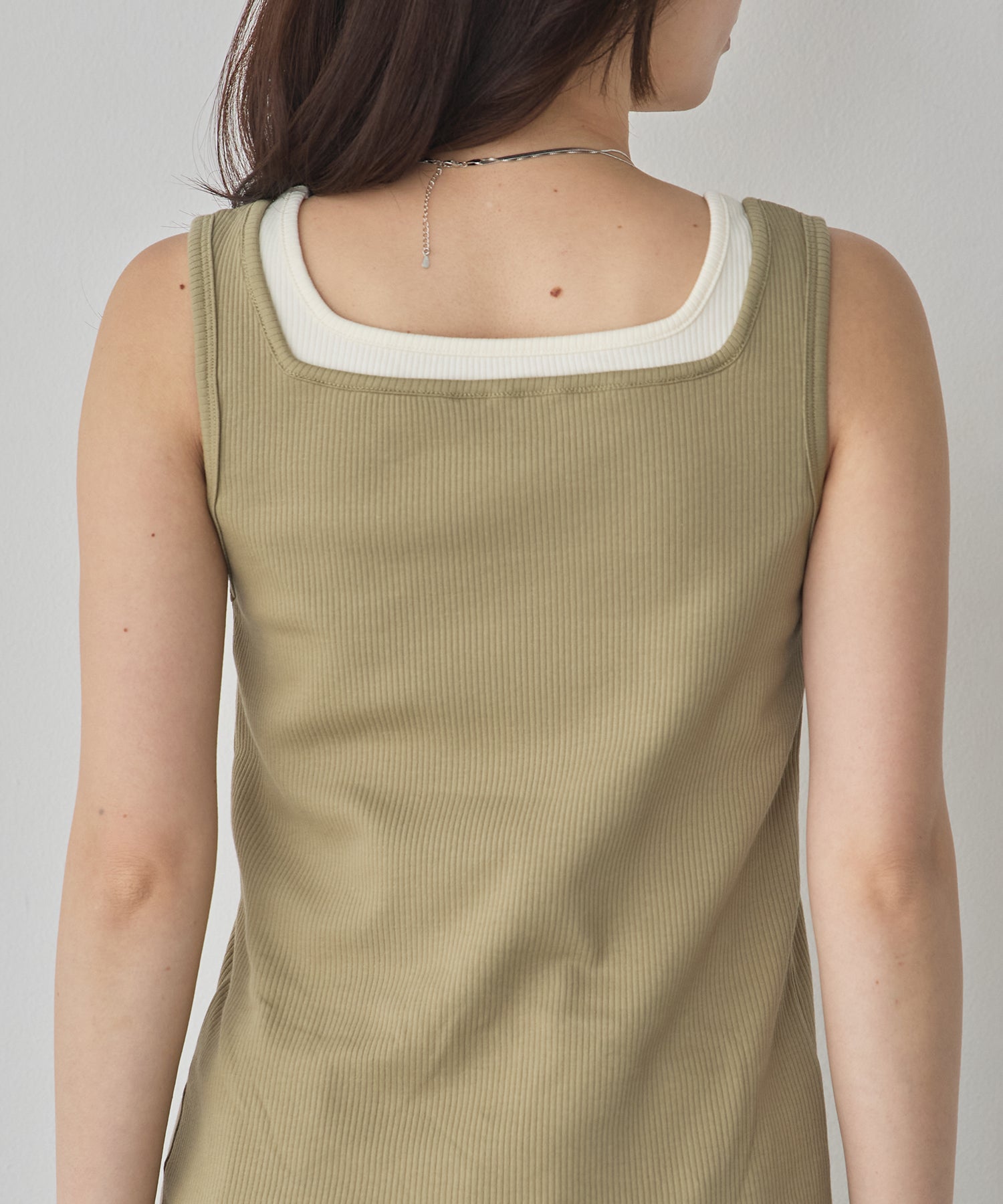 LAYERED RIBBED TANK TOP