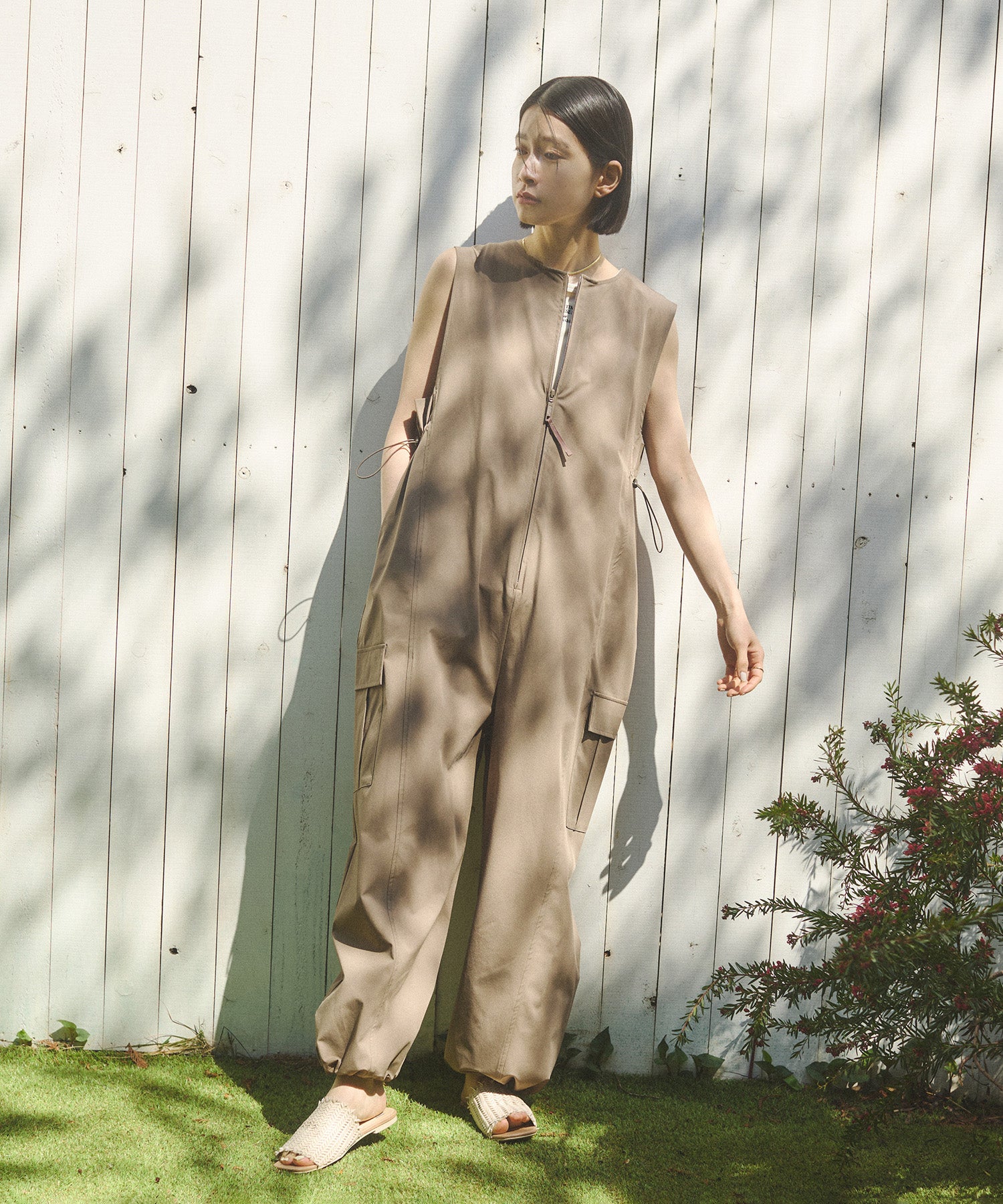 SIDE GATHER JUMPSUIT