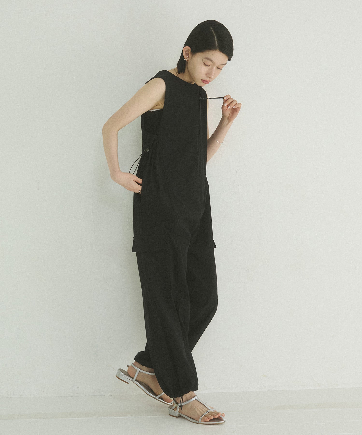 SIDE GATHER JUMPSUIT