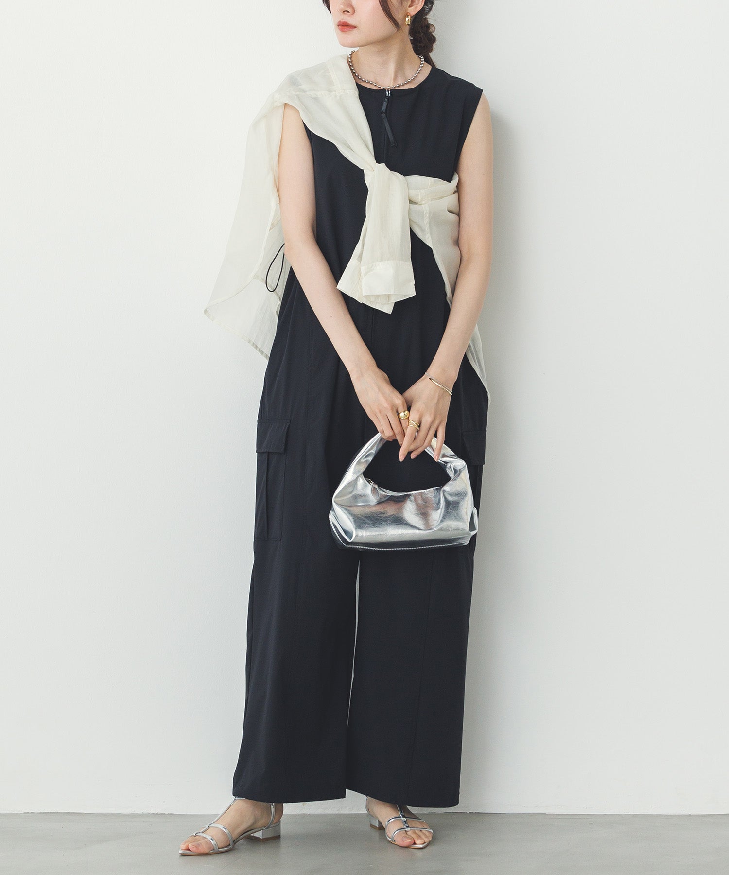 SIDE GATHER JUMPSUIT