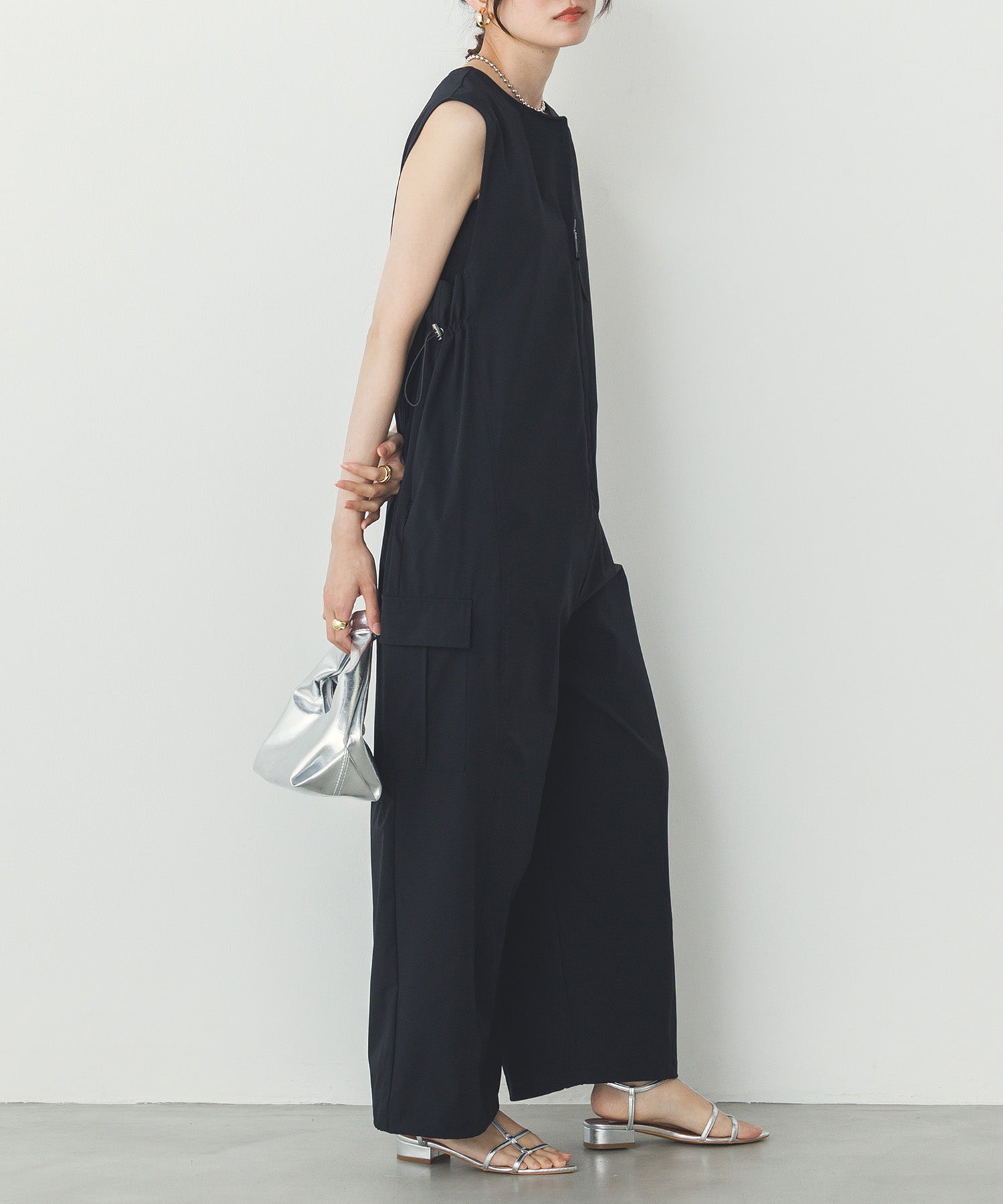 SIDE GATHER JUMPSUIT