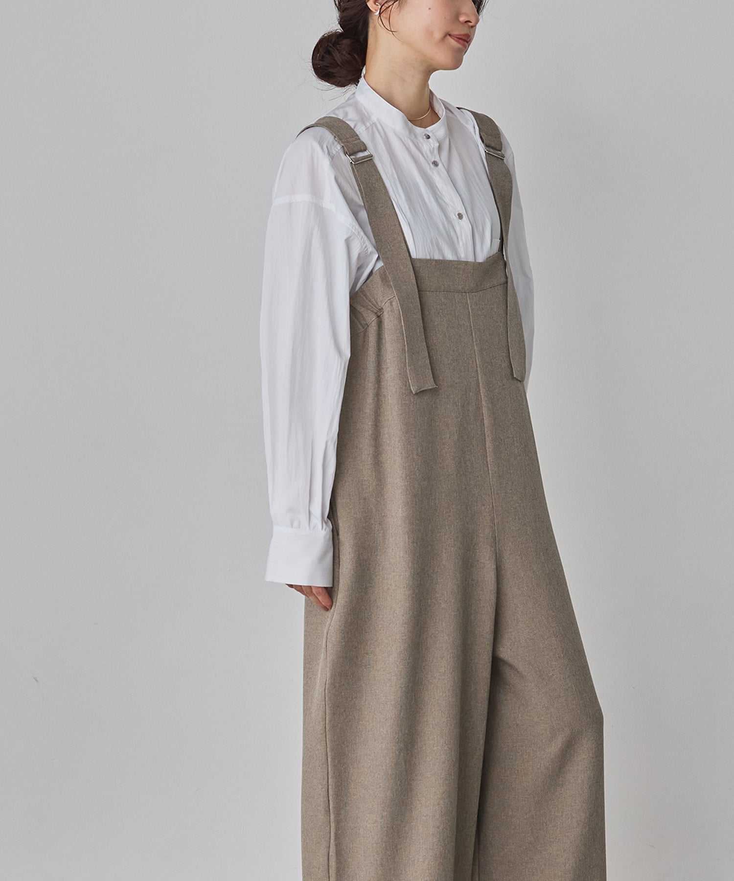 杢調 前後2WAY サロペット