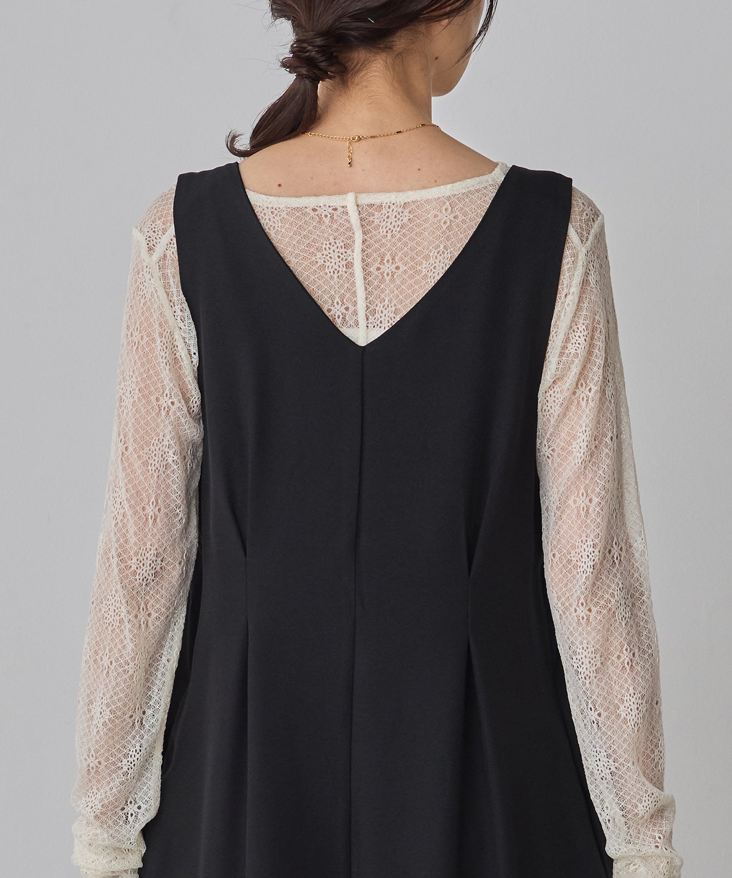 杢調 前後2WAY サロペット