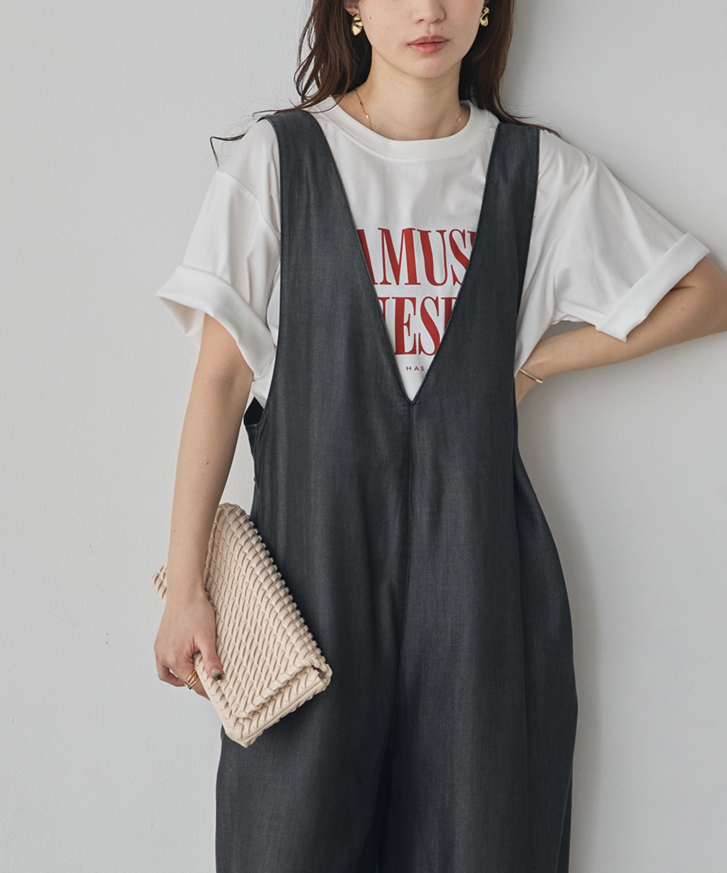 REVERSIBLE TENCEL DENIM OVERALLS