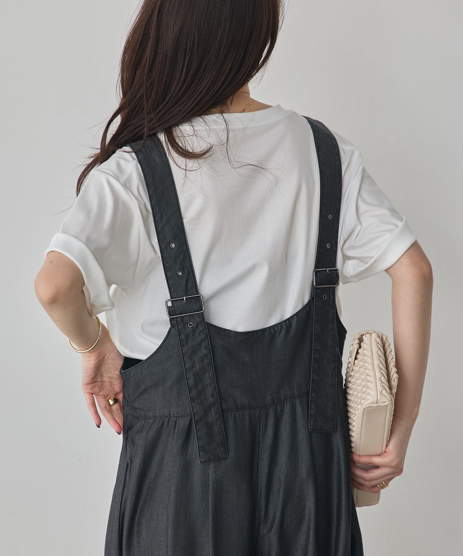 REVERSIBLE TENCEL DENIM OVERALLS