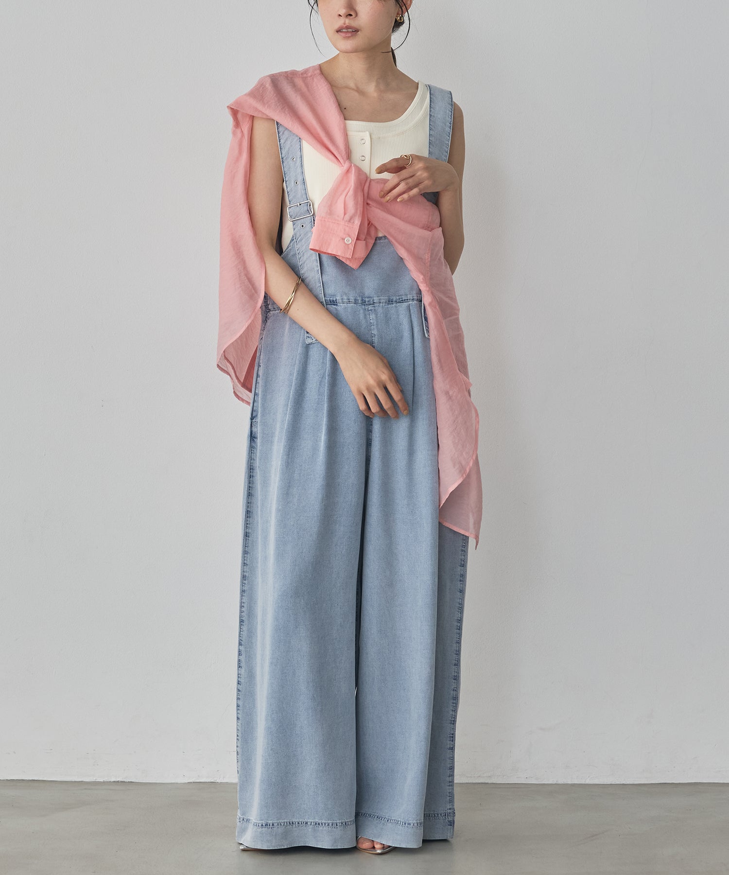 REVERSIBLE TENCEL DENIM OVERALLS