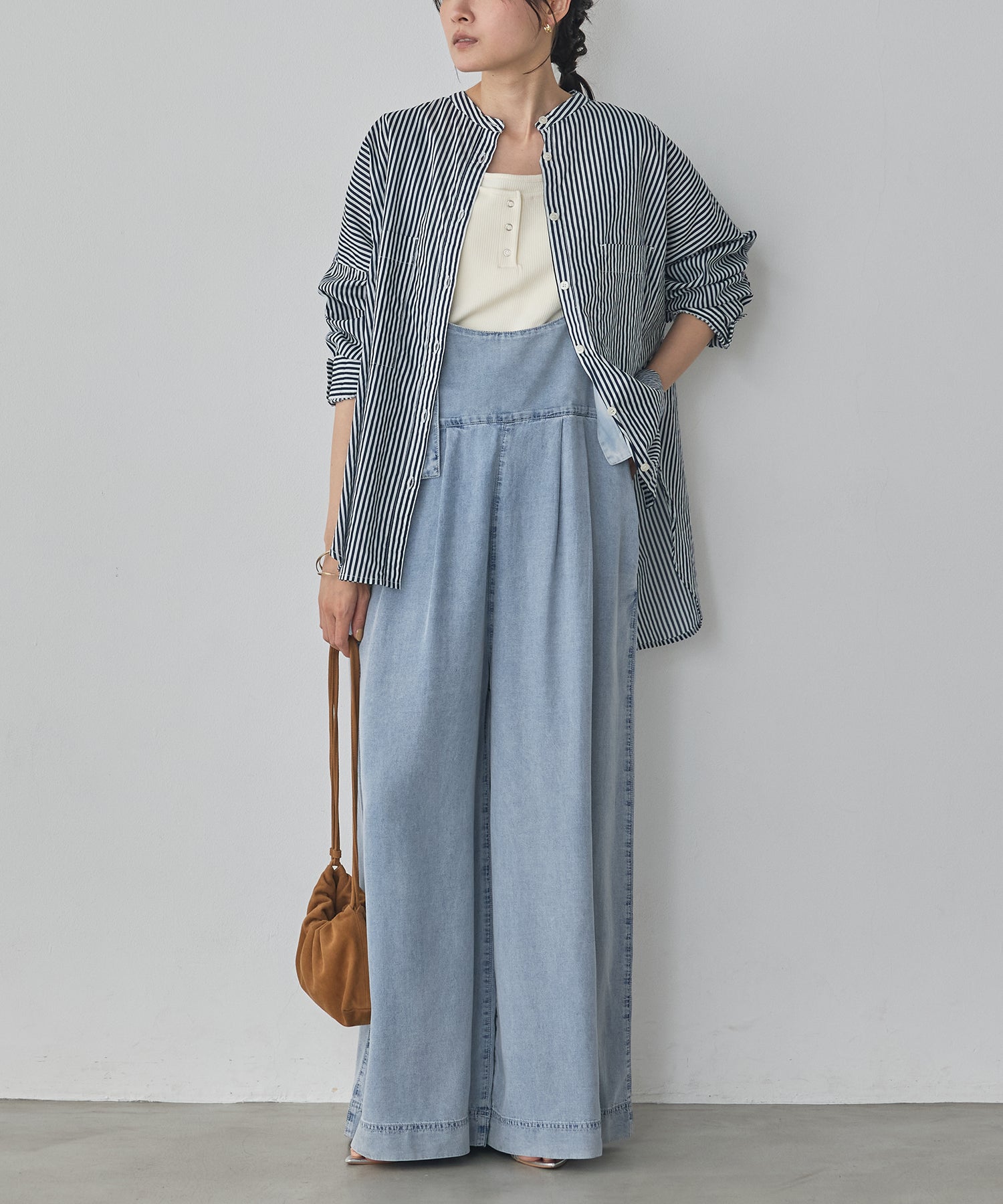 REVERSIBLE TENCEL DENIM OVERALLS
