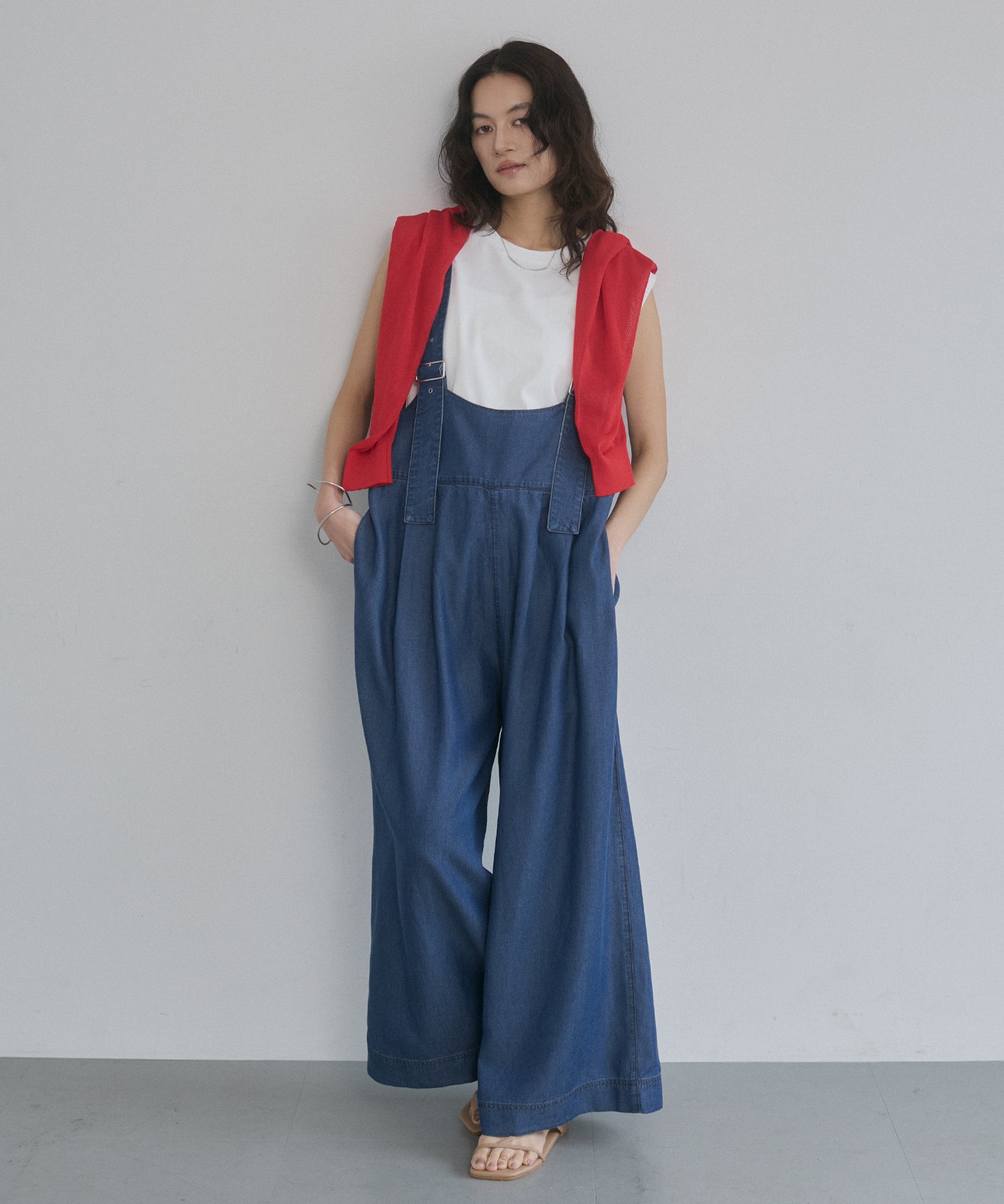 REVERSIBLE TENCEL DENIM OVERALLS