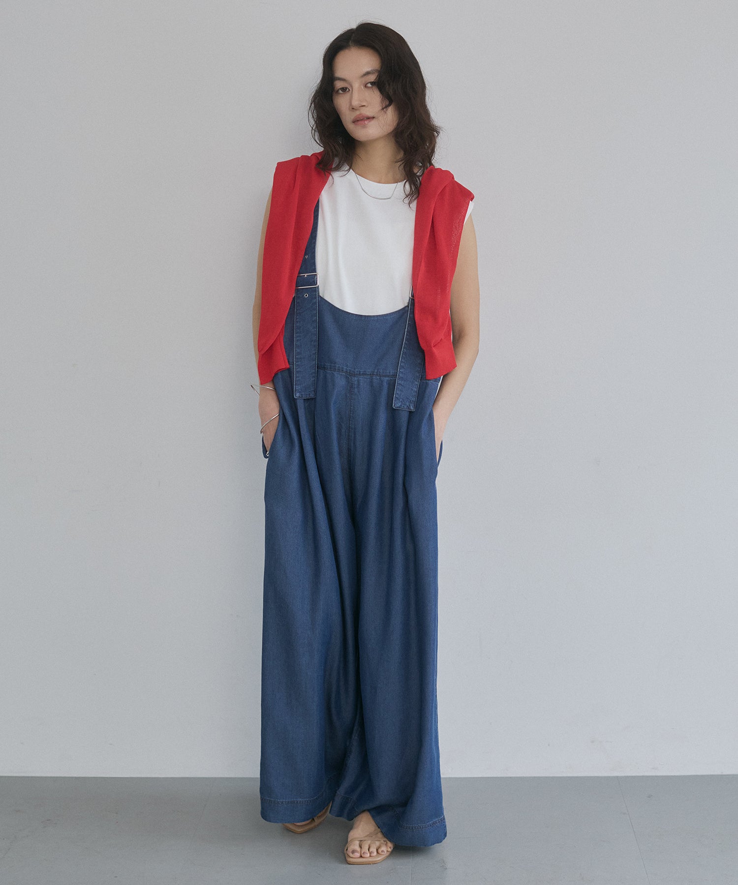 REVERSIBLE TENCEL DENIM OVERALLS