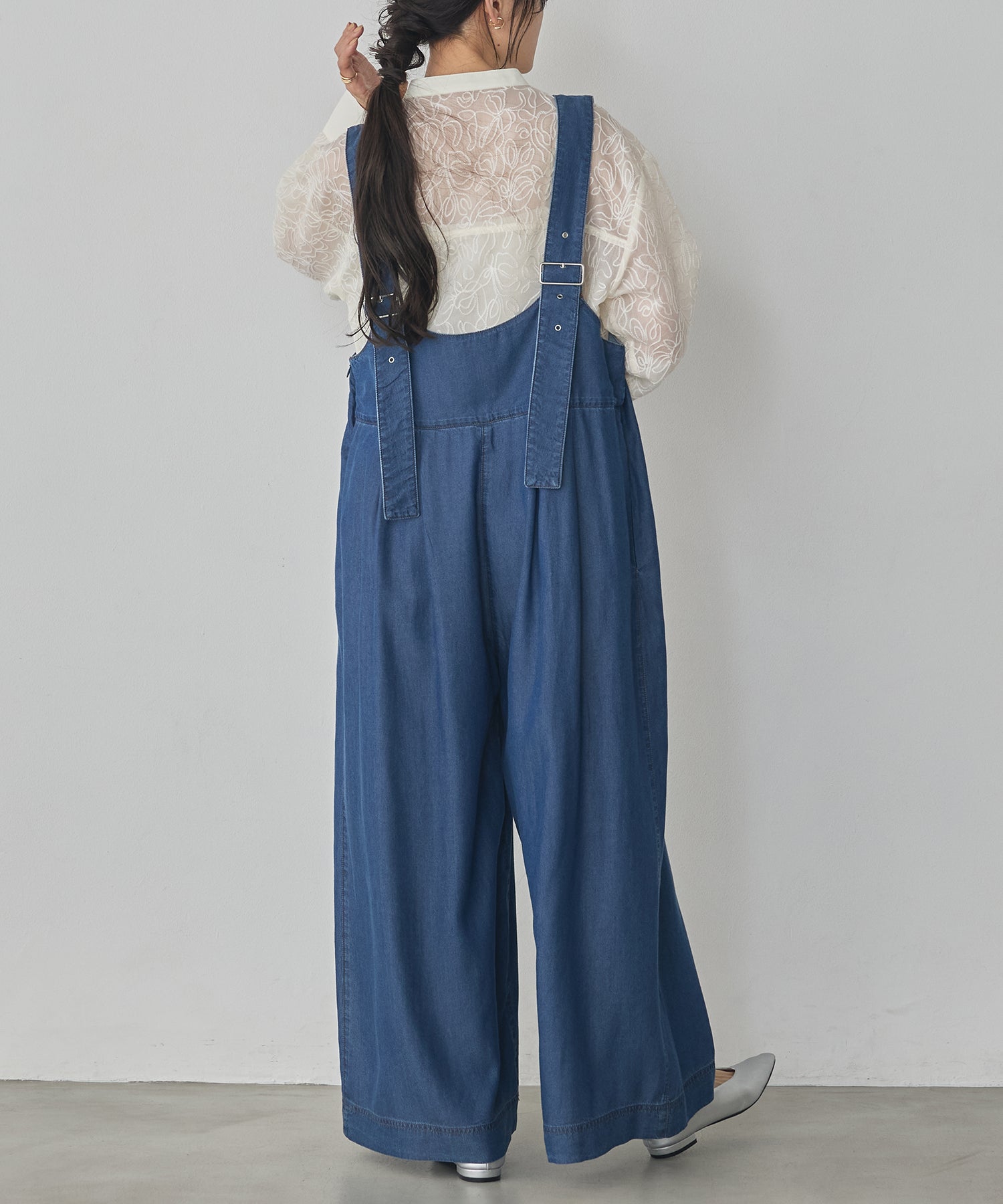 REVERSIBLE TENCEL DENIM OVERALLS