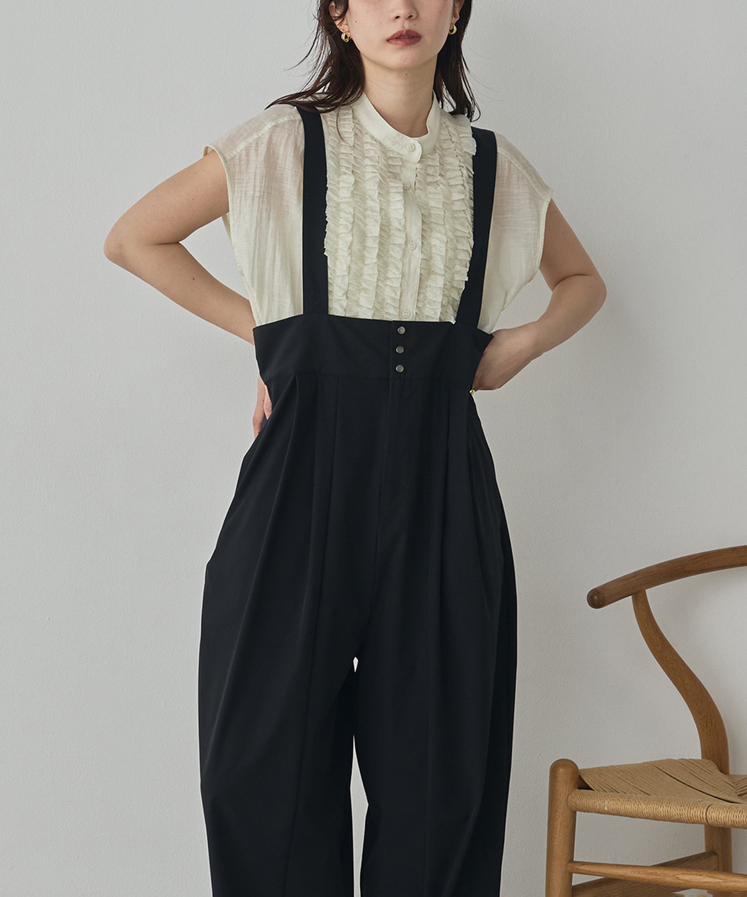 [ICE-TOUCH] THICK COCOON OVERALLS