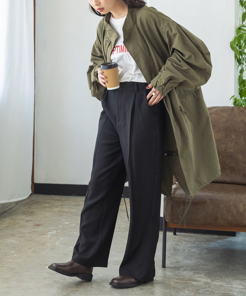 【WEB限定/別注】ボアベスト付オーバーサイズモッズコート