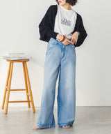 フロッキーロゴプリント 半袖Tシャツ