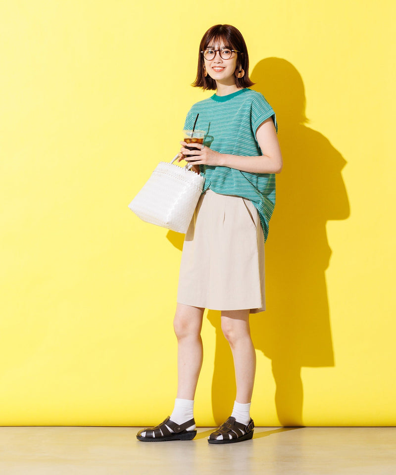 リネンブレンドショートパンツ