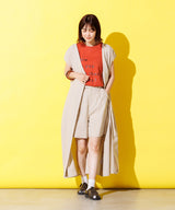 リネンブレンドショートパンツ