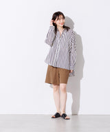 リネンブレンドショートパンツ