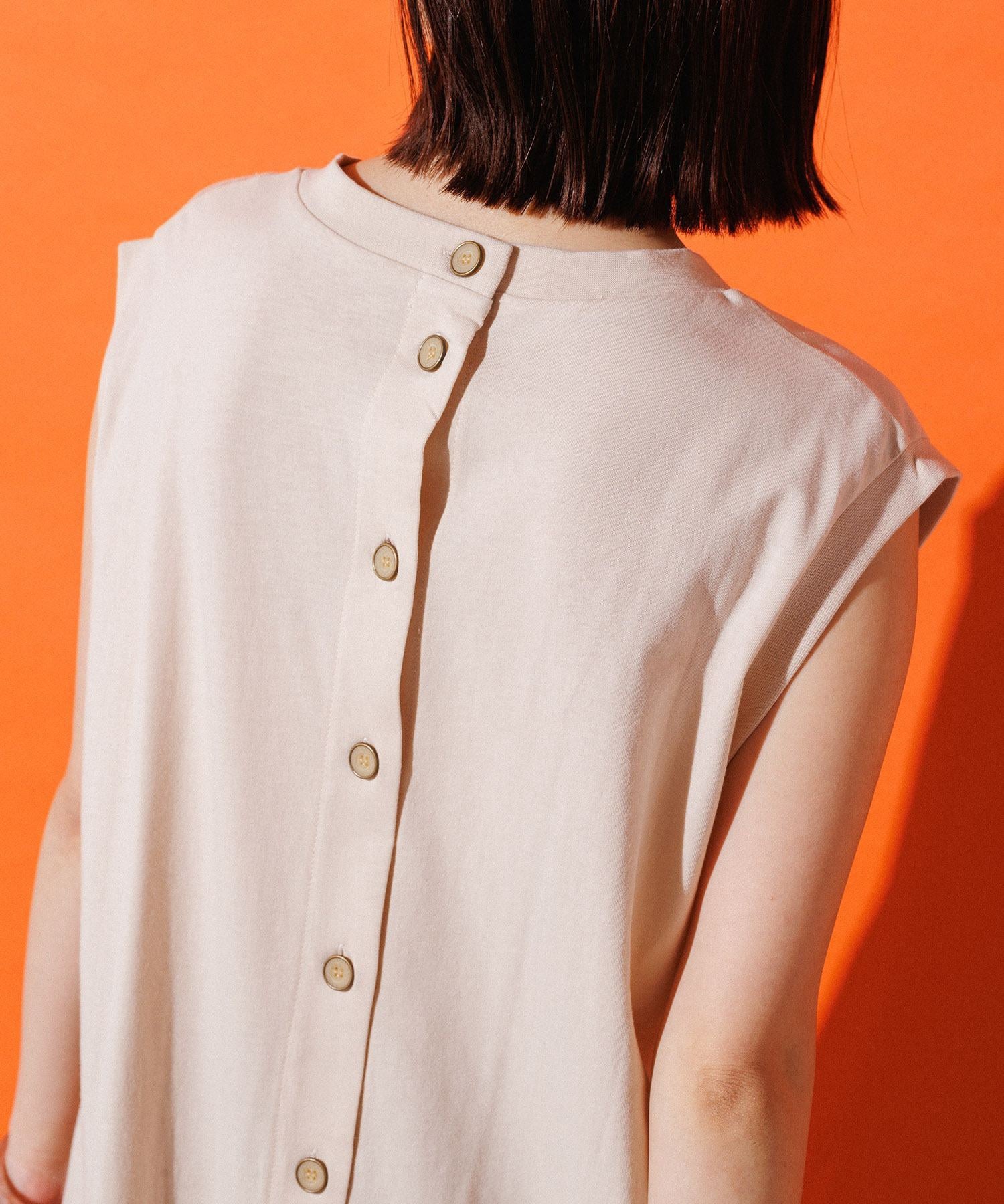 WEB限定】ノースリーブモックネックワンピース 