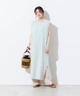 【WEB限定】ノースリーブモックネックワンピース