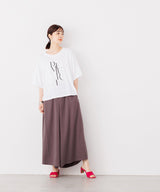 プリント入り5分袖Tシャツ
