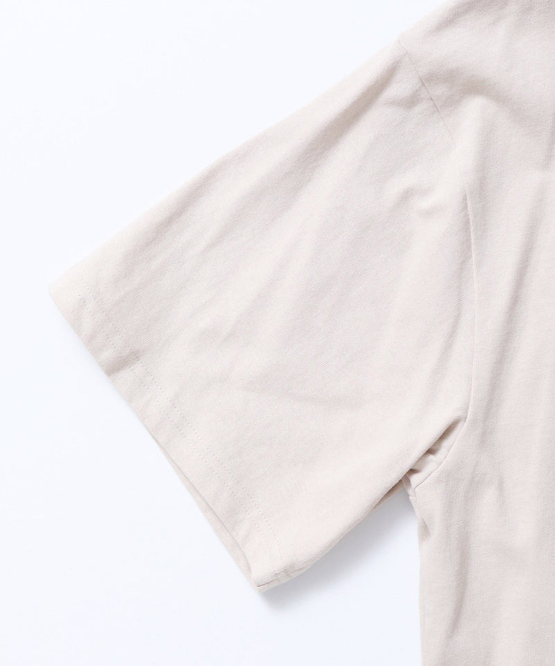 プリント入り5分袖Tシャツ